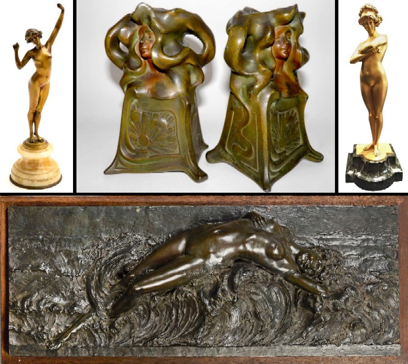 Art Nouveau Sculptures by Philippe